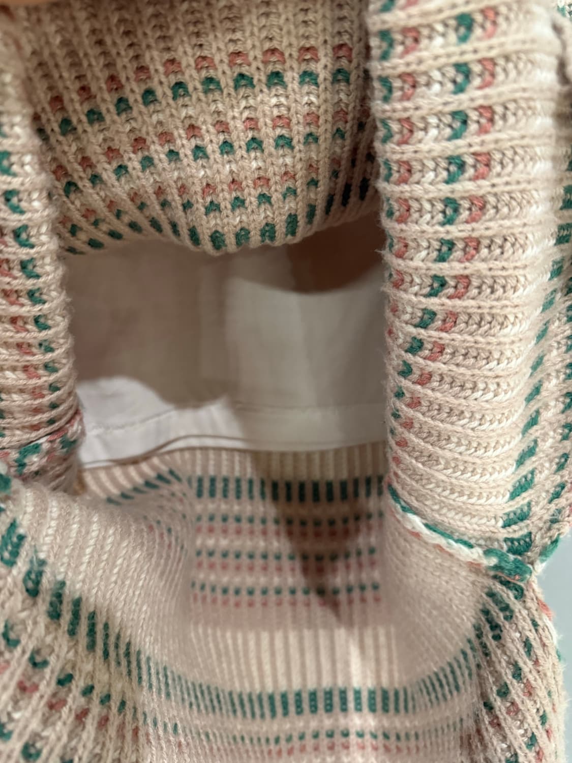 pink stripe pattern slit knit skirt 상품이미지7