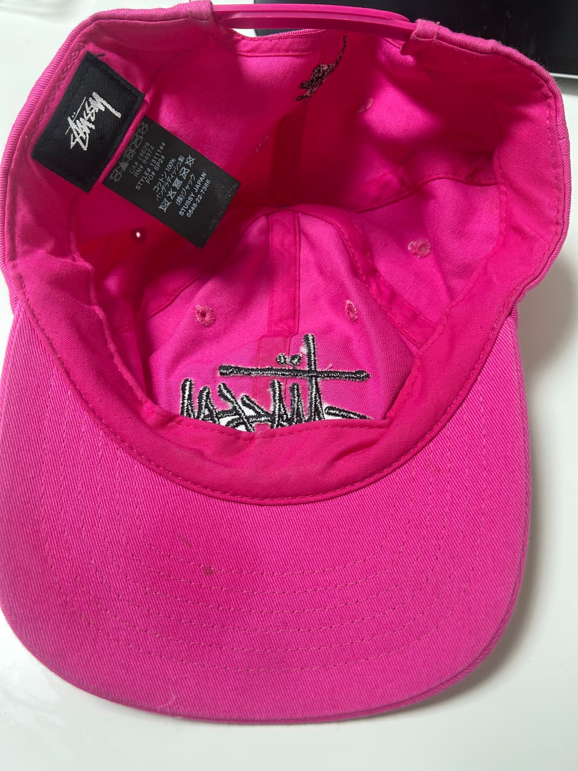 스투시 핑크 캡 상품이미지2