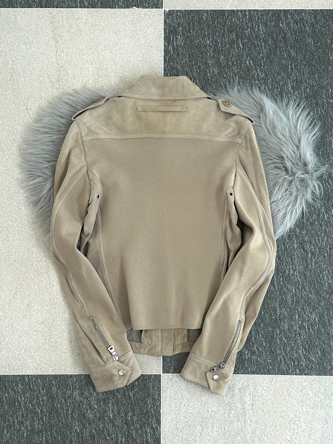 프라다 스포츠 00s 스웨이드 패널 자켓  상품이미지2