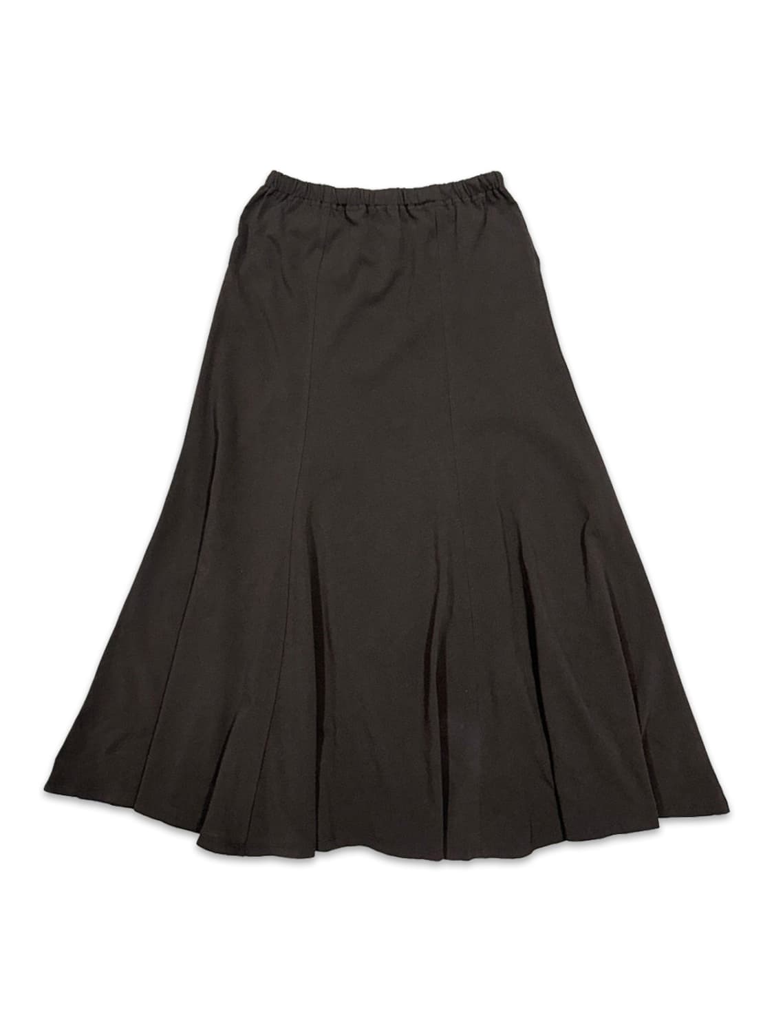 빈티지 브라운 플레어 롱 스커트 상품이미지1