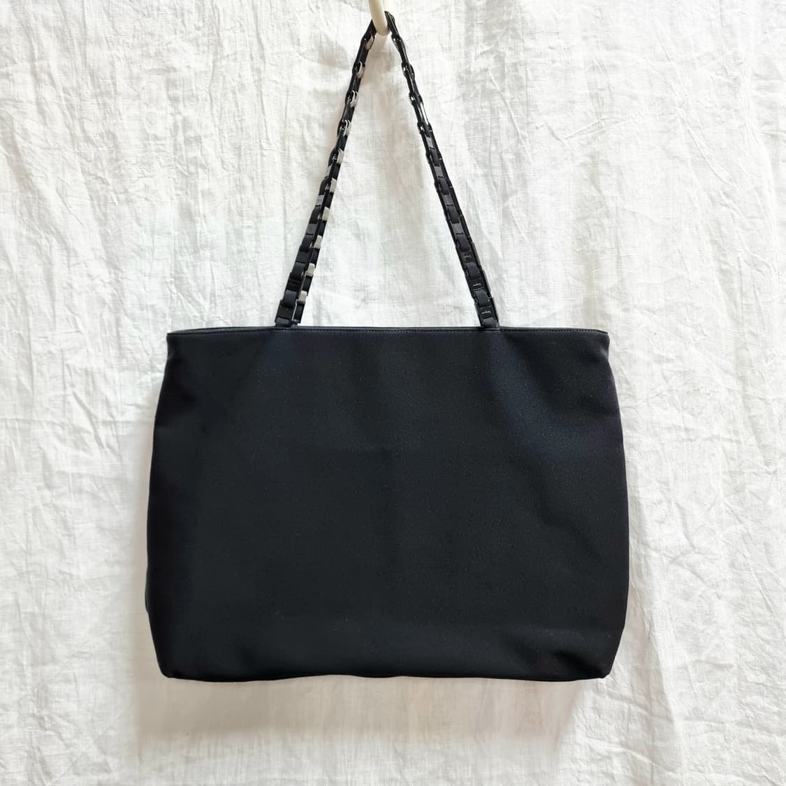 페라가모 체인핸들 패브릭 숄더백 쇼퍼백 토트백 가방 핸드백 / 상태좋음 상품이미지1