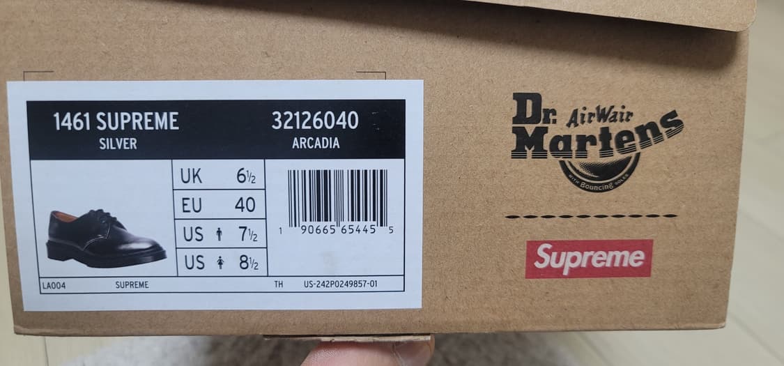 닥터마틴 슈프림 1461 실버 255 uk6.5 상품이미지8