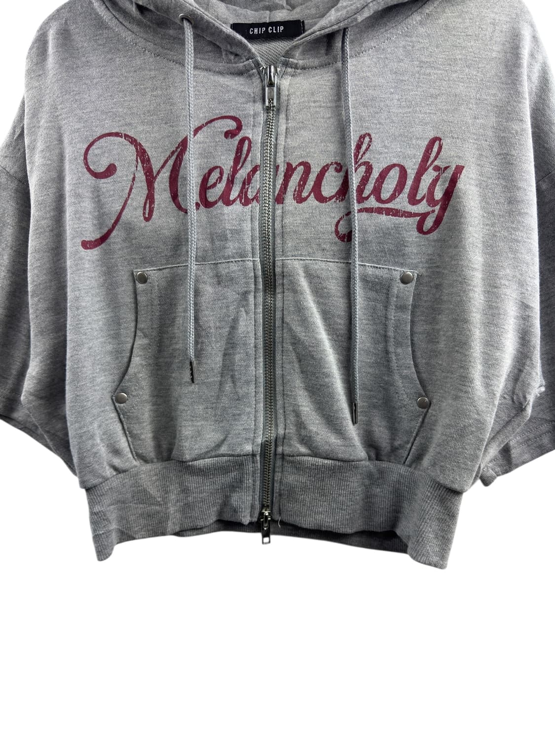 JPN 모리 핀터 가오리핏 크롭 후드집업1314 상품이미지4