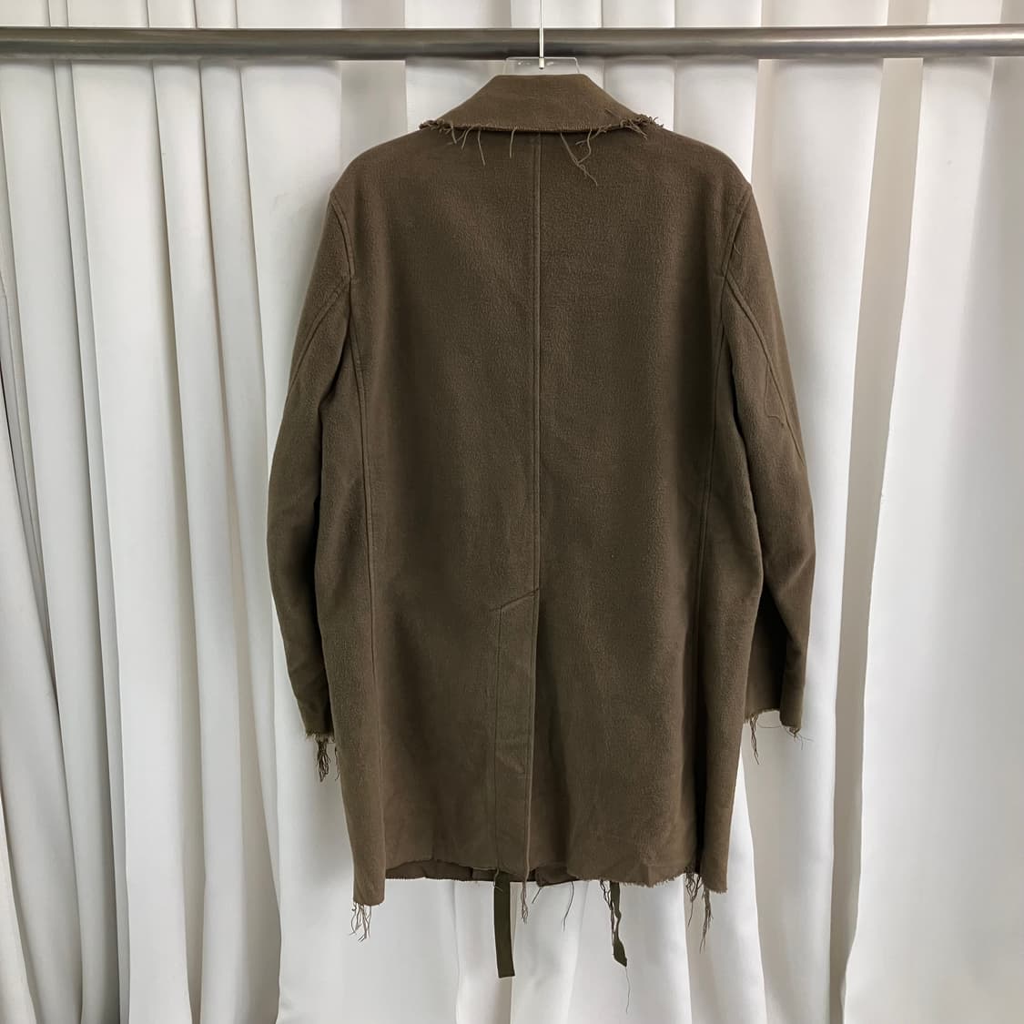 Artizm 카키 디스트레스드 하프 코트 M 상품이미지2
