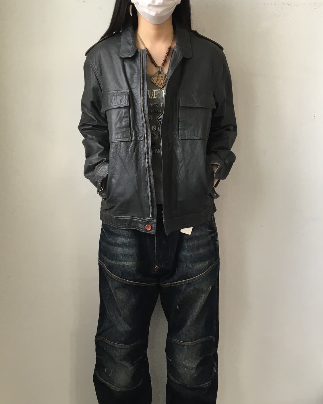 Cow leather jaacket 상품이미지7