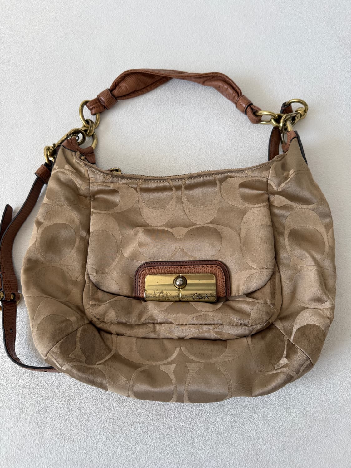 코치(COACH) 모노그램 숄더백(크로스 가능, 상태 확인) 상품이미지2