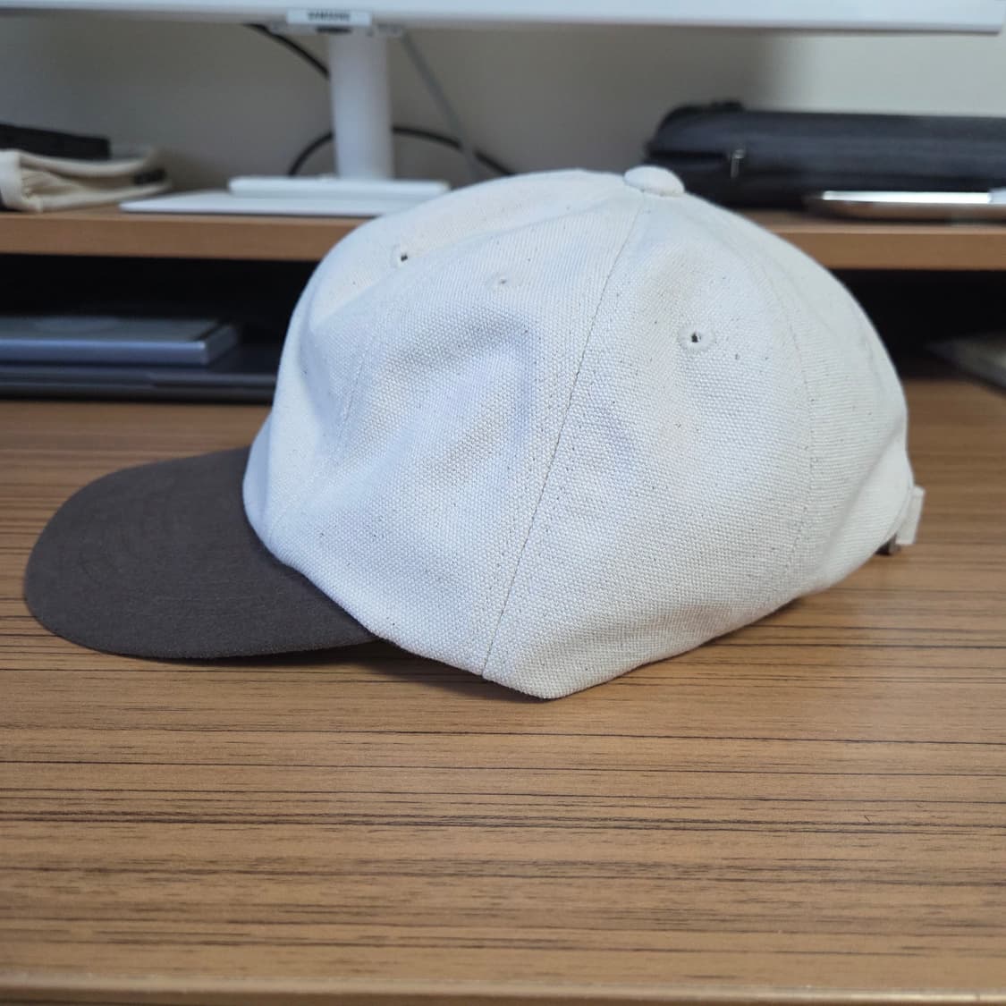 (새제품) [Free] 에브리원 투톤 데이캡 브라운 / 볼캡 우드비 상품이미지2