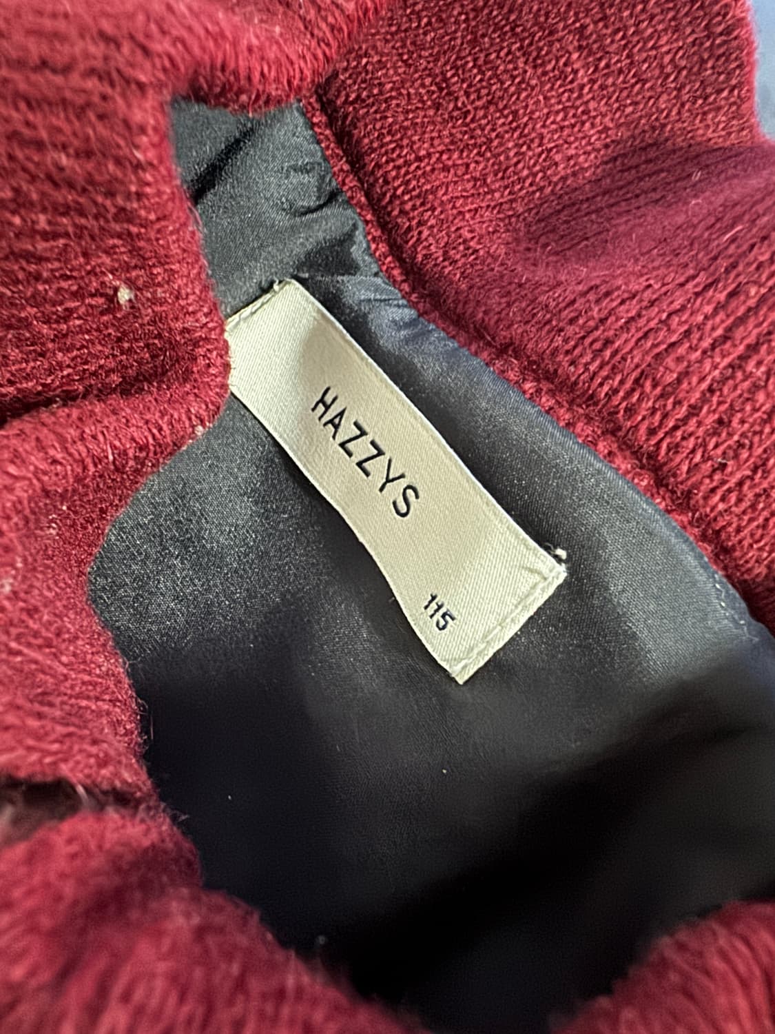 헤지스 hazzys 23년도 컬러 블록 울 니트 집업 2XL ~ 3XL 상품이미지3