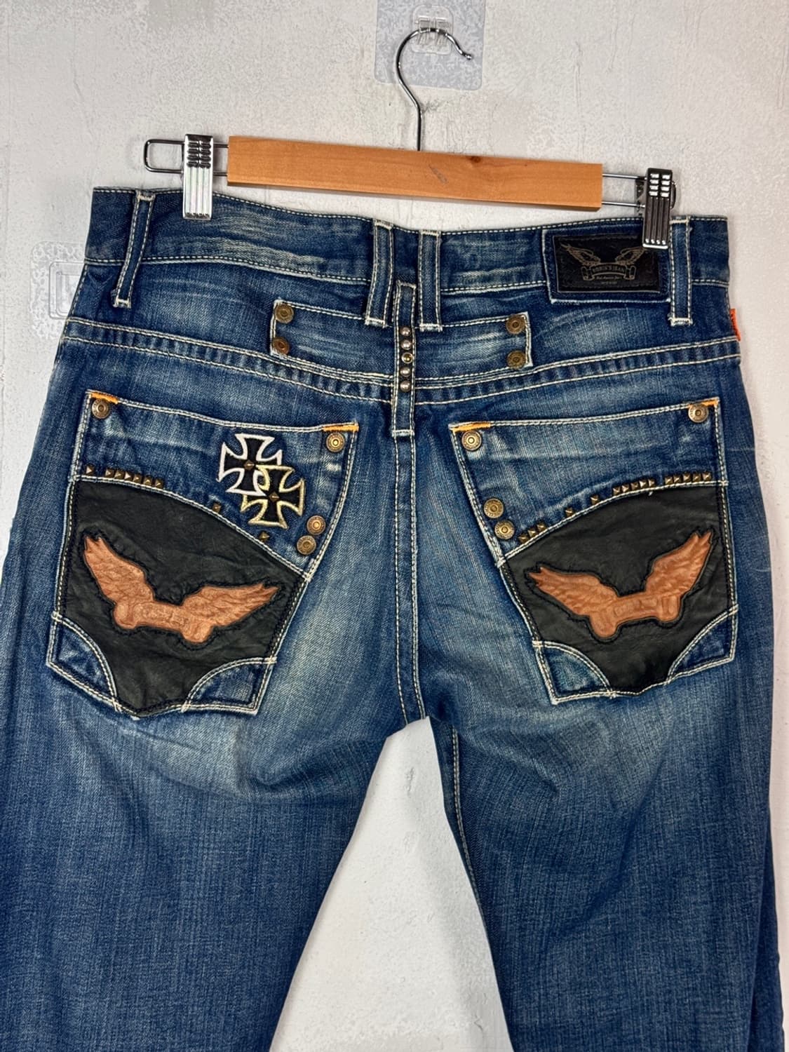Robin's Jeans 더블 프론트 크로스 데님 팬츠 상품이미지4