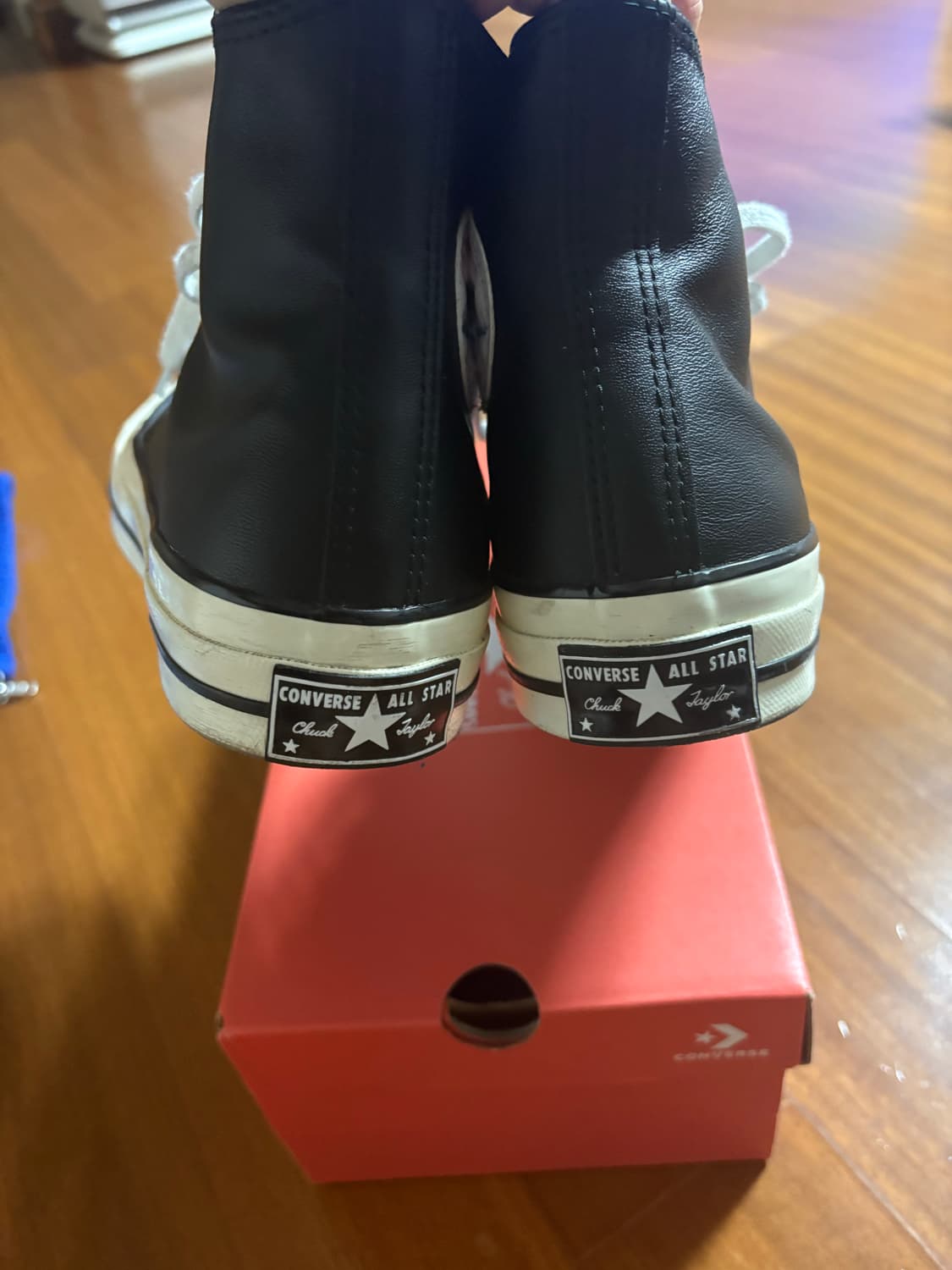 컨버스 척 70 레더 블랙 상품이미지5