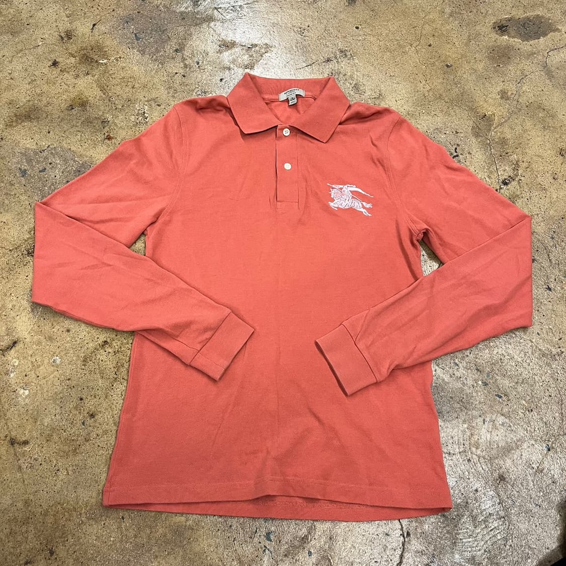 [정품/90,S] 버버리 슬림핏 빅로고 긴팔 PK 티셔츠 b8 상품이미지2