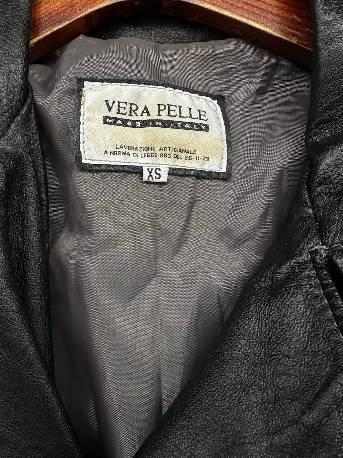 VERA PELLE Italy Vintage Leather Jacket 상품이미지4
