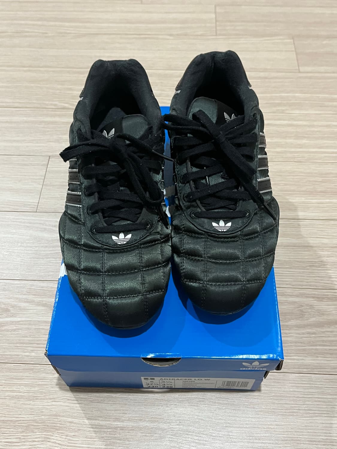 (W) 아디다스 아디레이서 로우 코어 블랙 실버 메탈릭 230 상품이미지2