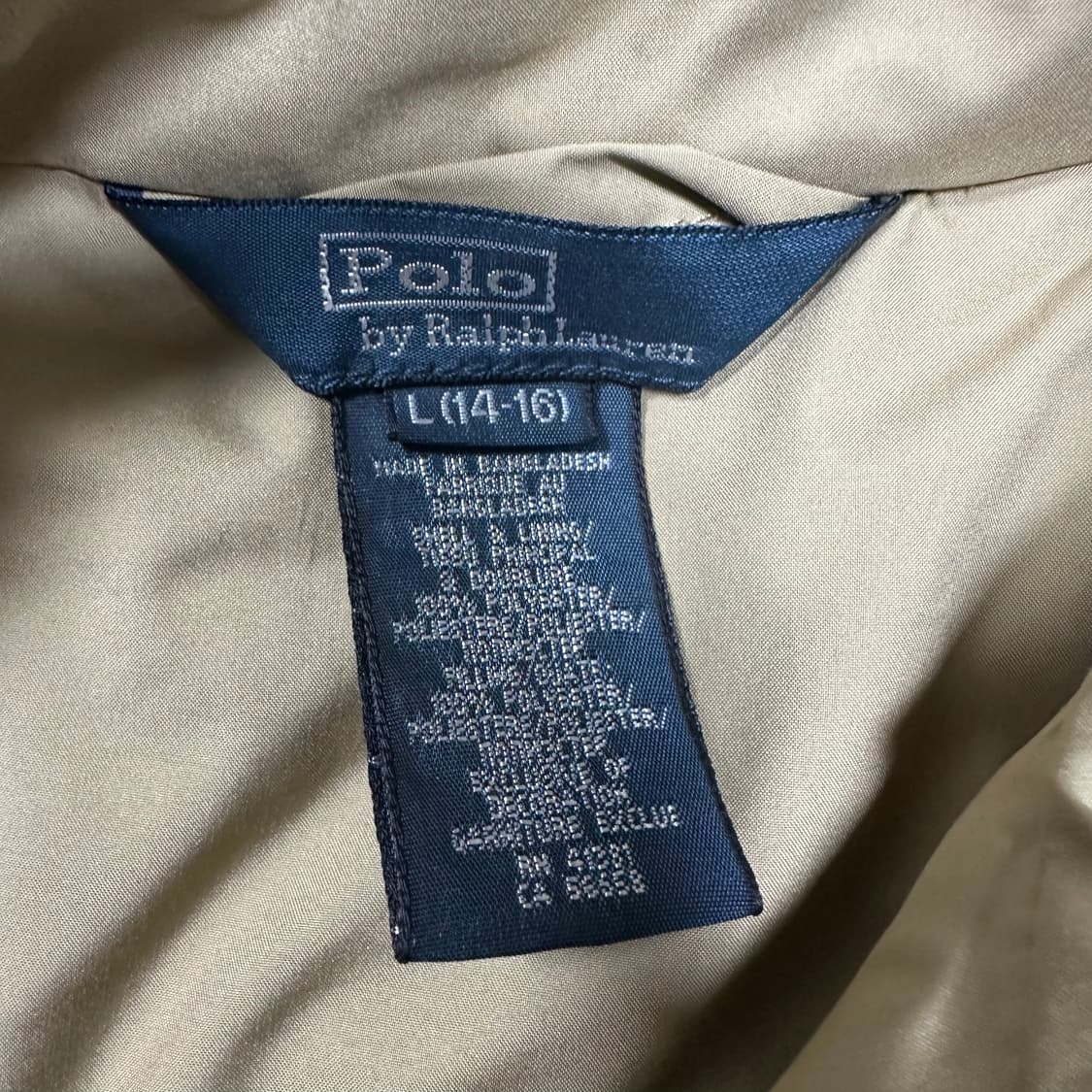 ✨ (바배) 폴로 랄프로렌 베이직 퀄팅 집업 자켓 (14-16) 상품이미지3