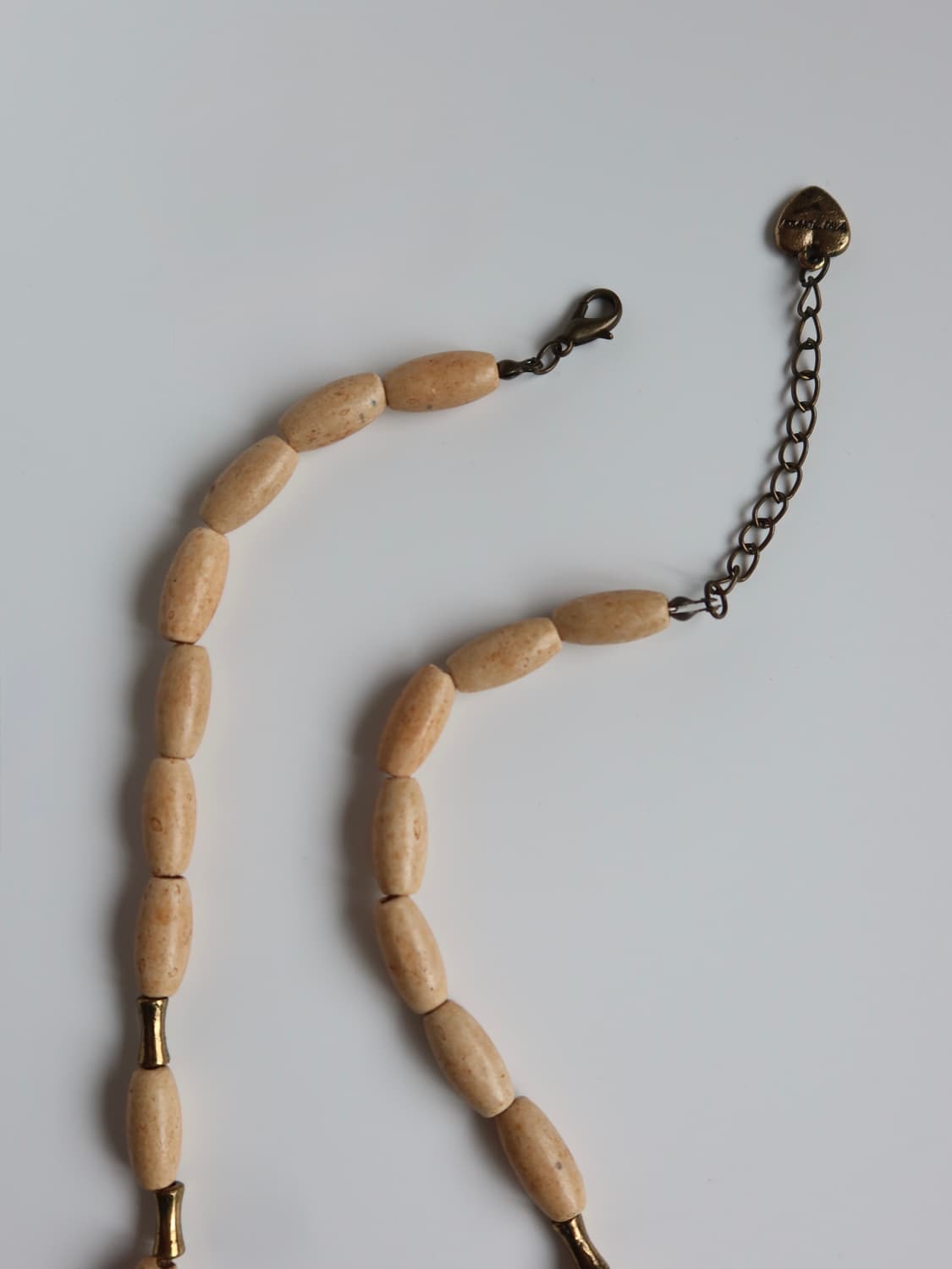 tribal crescent wood bead necklace 상품이미지5