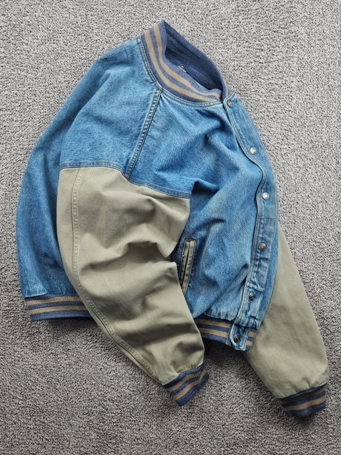 TRI 마운틴 코튼 데님 바시티 자켓 ( XL ) / 11579 상품이미지4