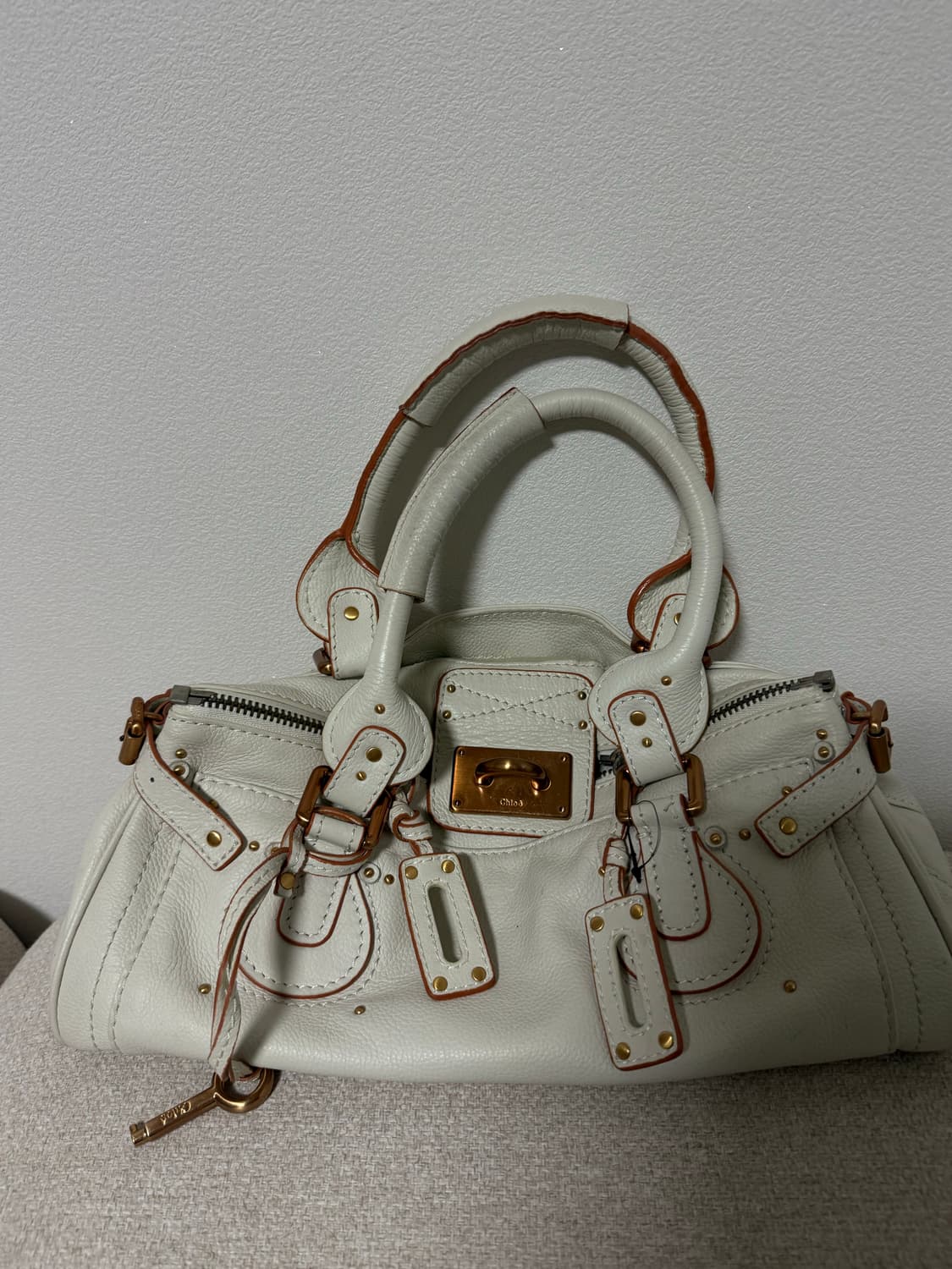 끌로에 패딩턴백 화이트 상품이미지6