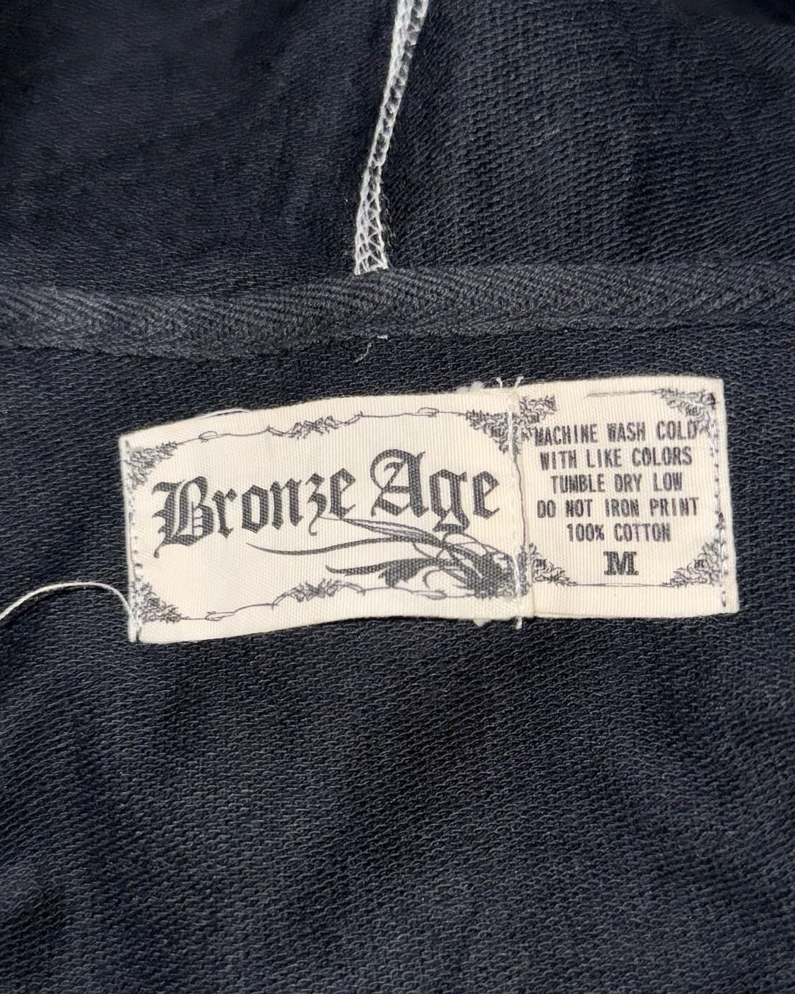 BRONZE AGE 스티치 날개 반팔 와투케 펑크 후드집업 상품이미지8