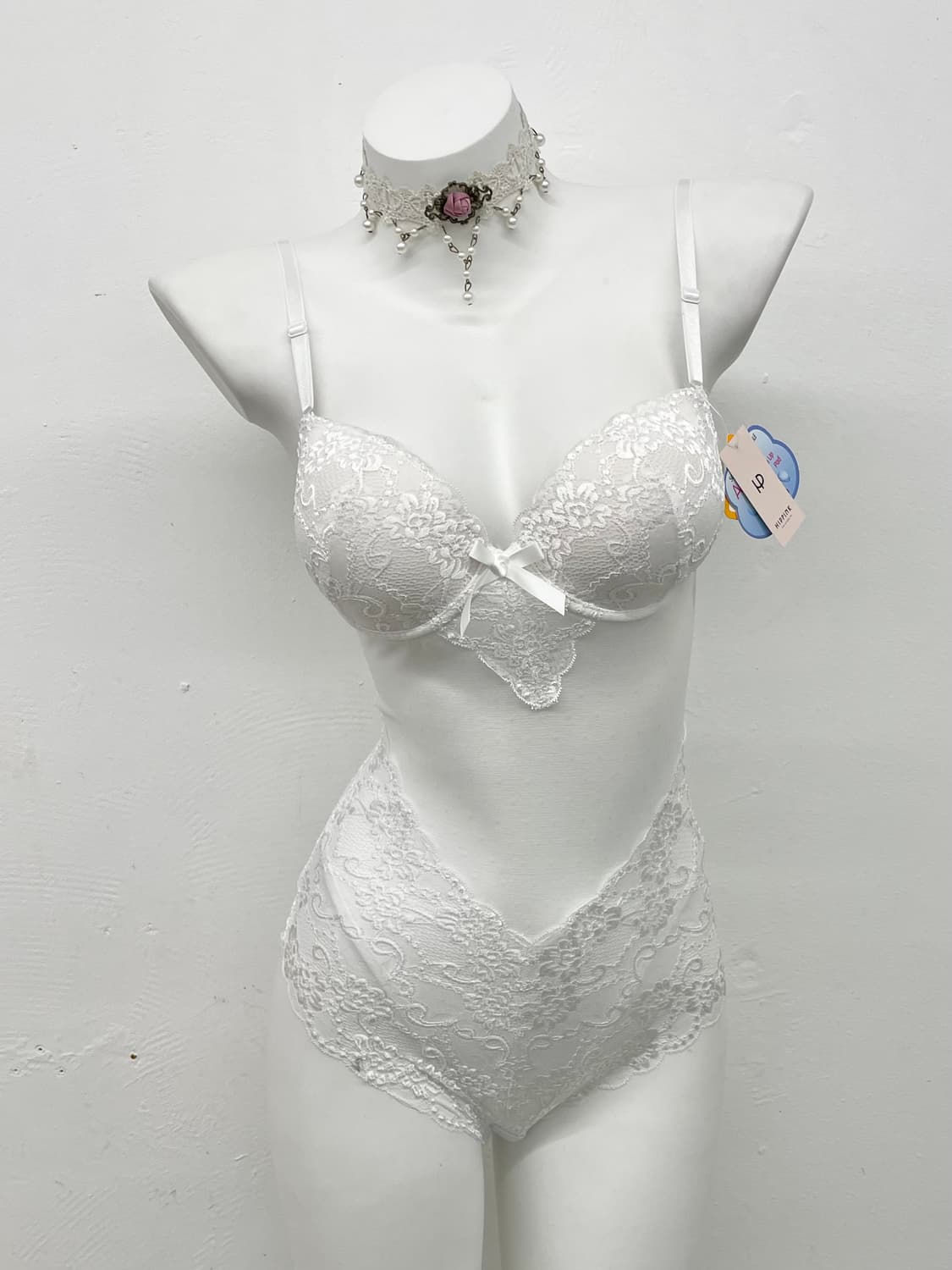 화이트페어리 레이스 바디수트 상품이미지1
