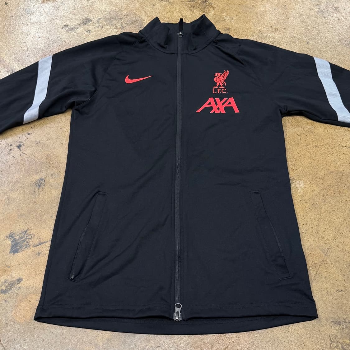 [정품/S] 나이키 리버풀 블랙 축구 트레이닝 자켓 b15 상품이미지3
