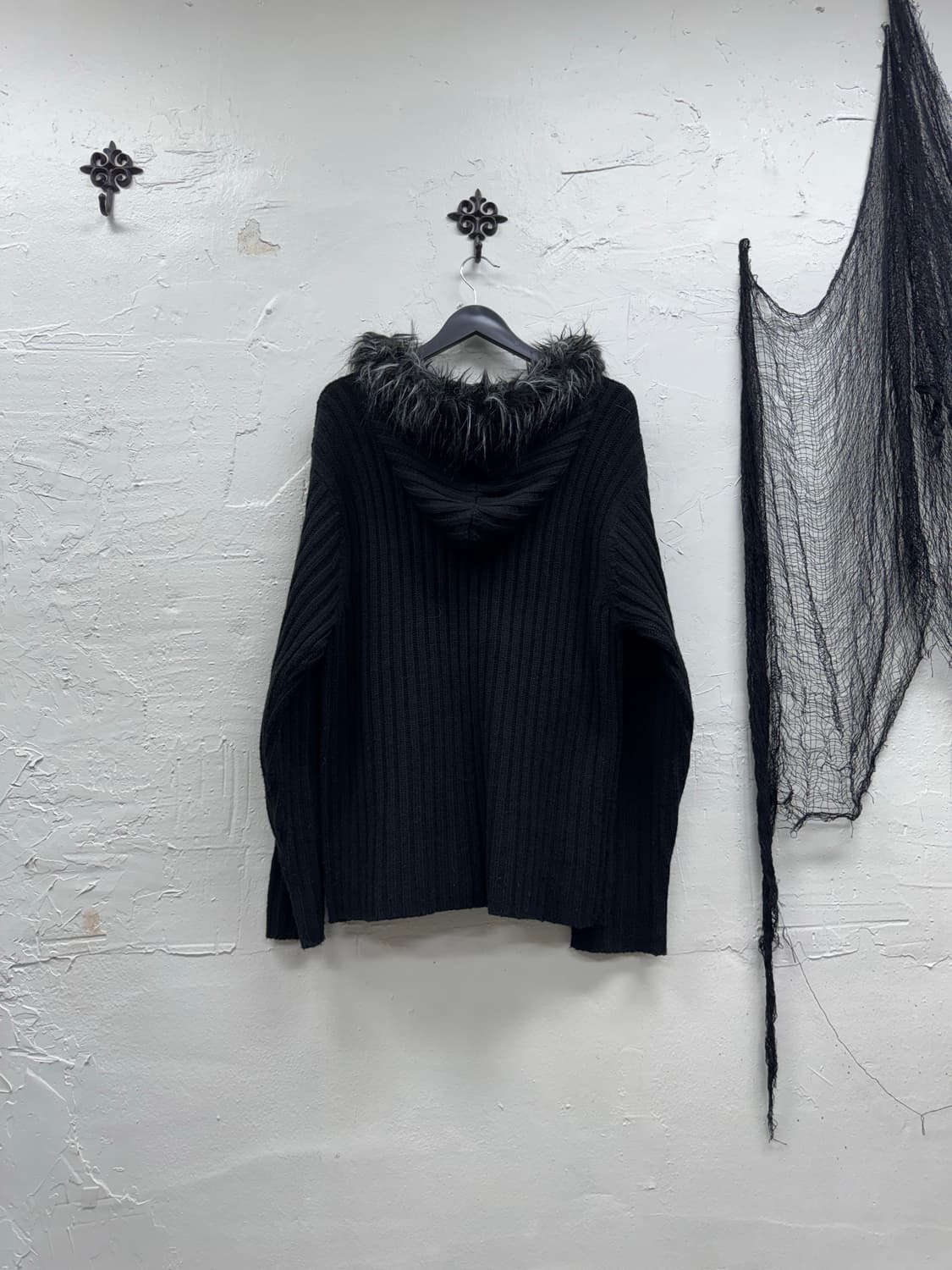 Sorridere 00s trimming fur hoodie 상품이미지7