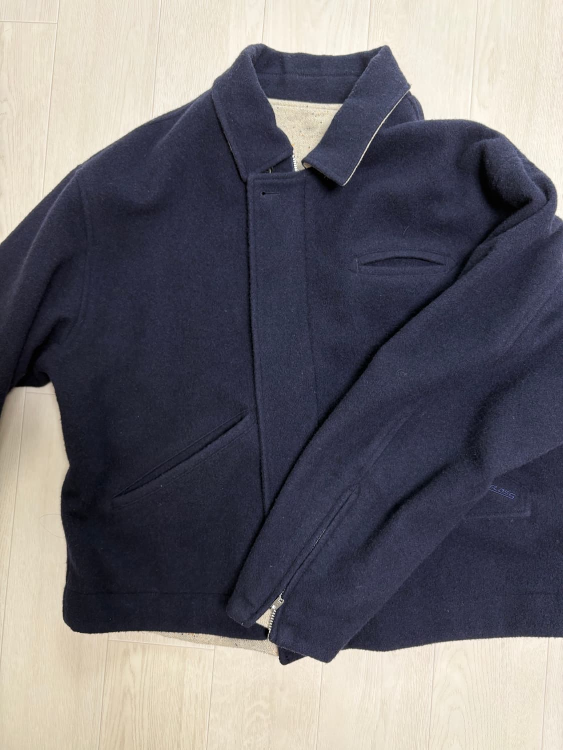 헤리티지플로스 22FW 리버시블 스포츠 울 자켓 L 상품이미지1