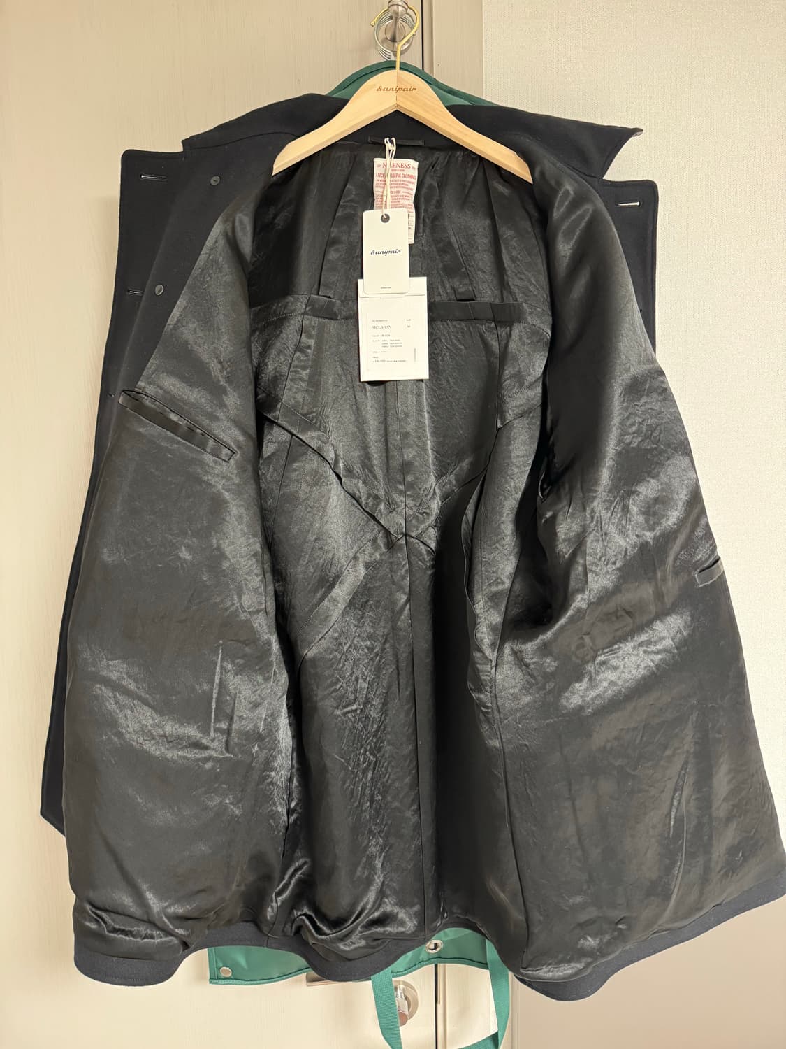 NICENESS (나이스네스) 맥라건 블랙(M) 피코트 상품이미지8