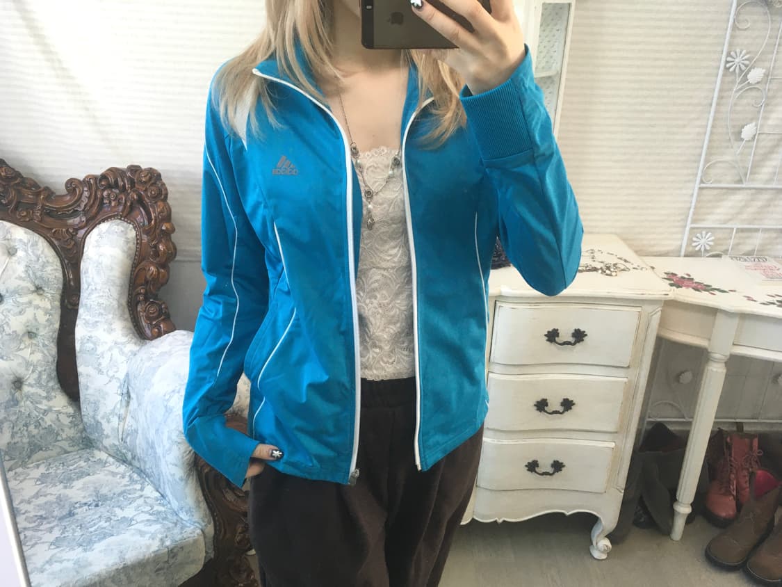 일본빈티지 아디다스 아쿠아 민트 저지 상품이미지3