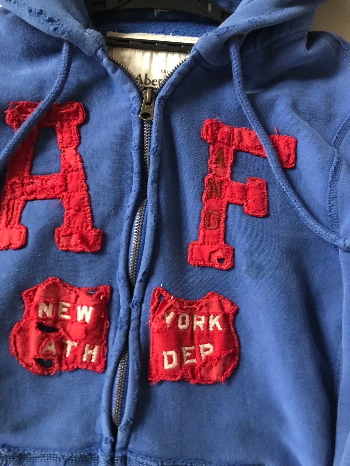 아베크롬비 블루 후드집업 상품이미지9