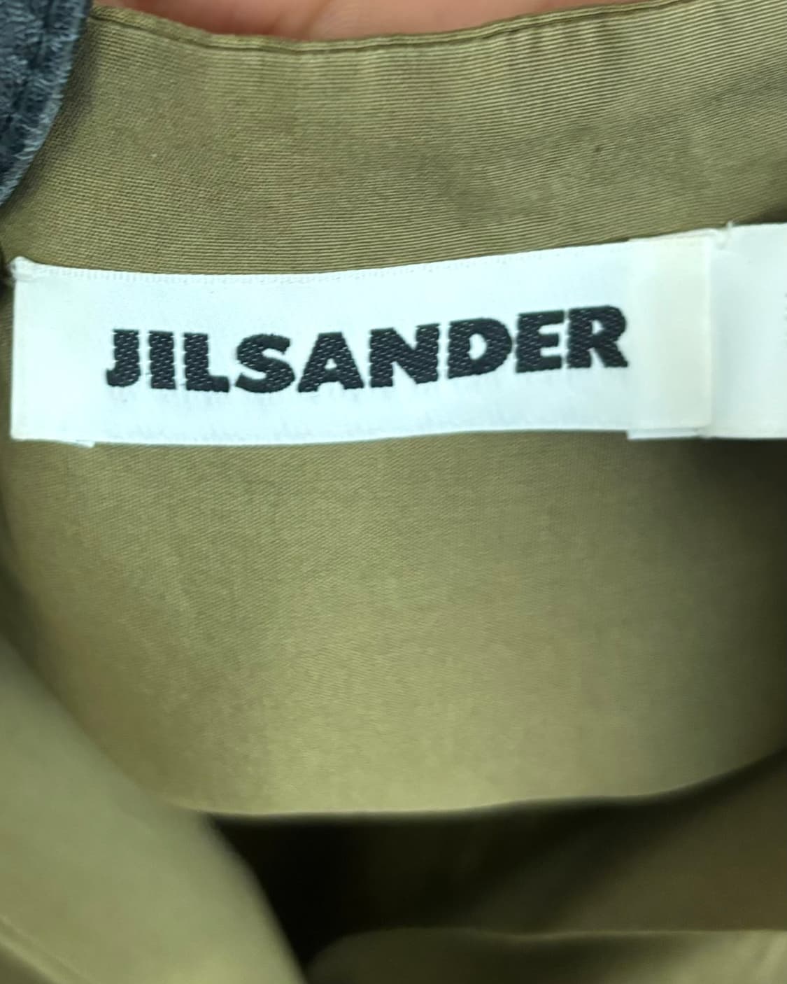 질샌더 카키 셔링 랩 셔츠 상품이미지7