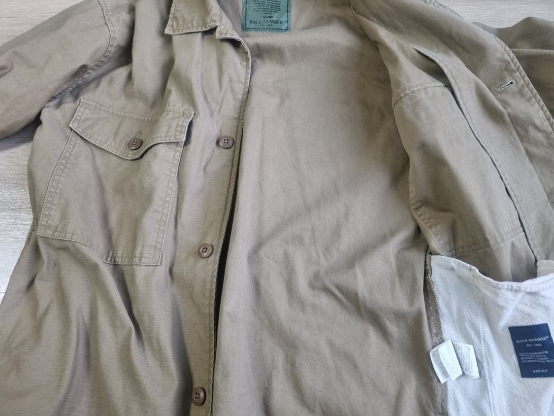 BACK NUMBER 백사틴 셔켓 상품이미지3