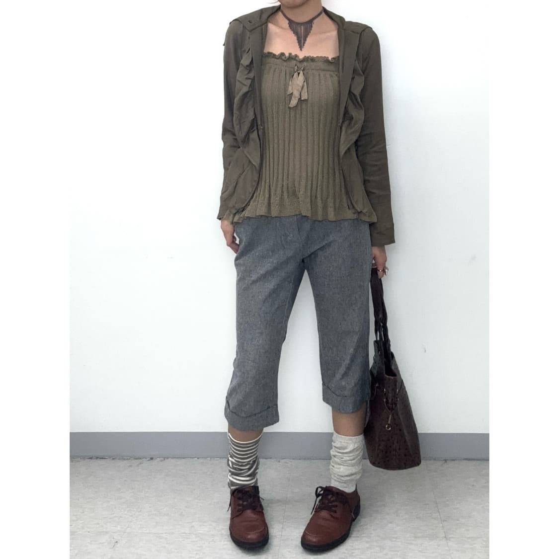 빈티지 GAP 그레이 카프리팬츠 상품이미지5