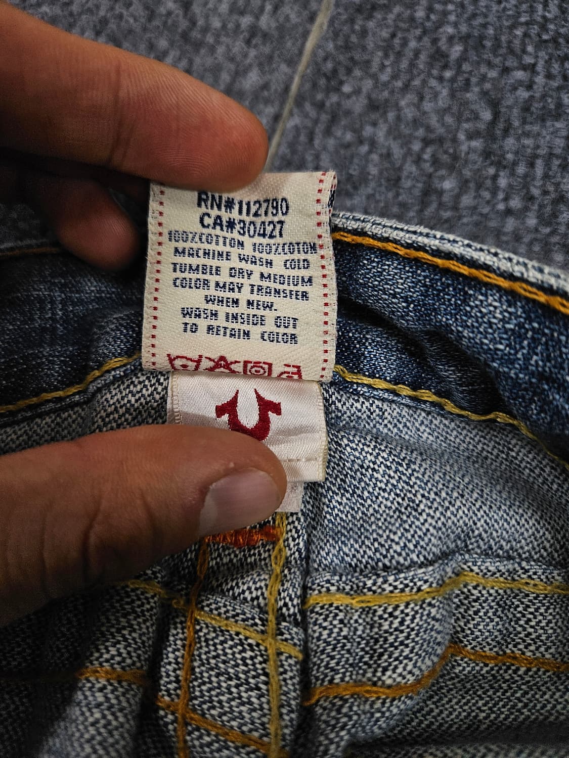 트루릴리젼 하프 데님 팬츠 급처 상품이미지6