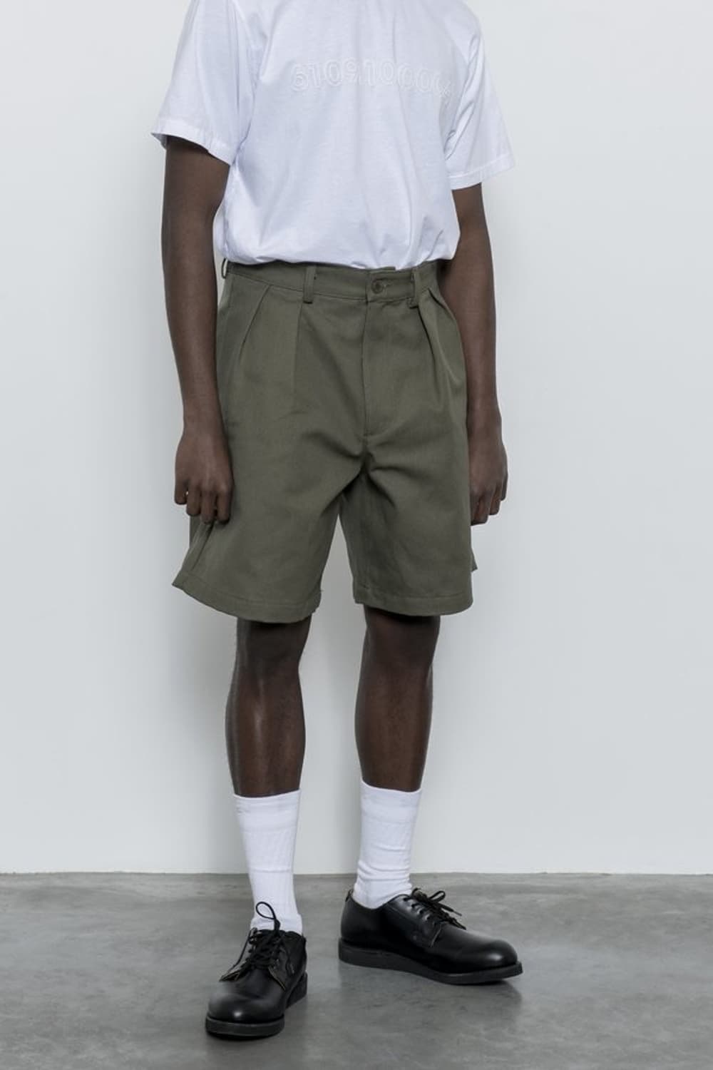 [32] PAA 더블 플리츠 쇼츠 IVORY 상품이미지8