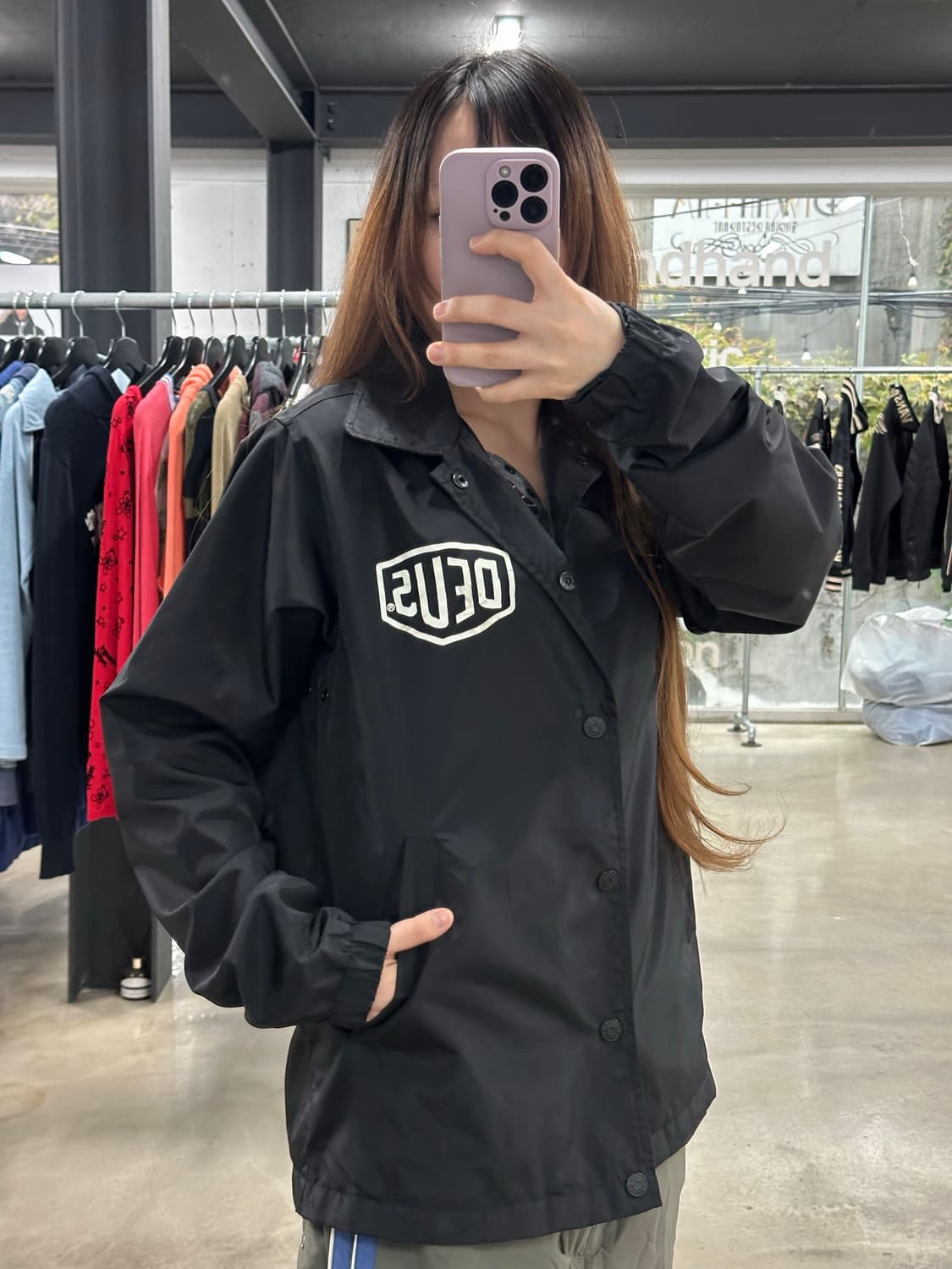 데우스 엑스마키나 코치자켓 블랙 상품이미지1