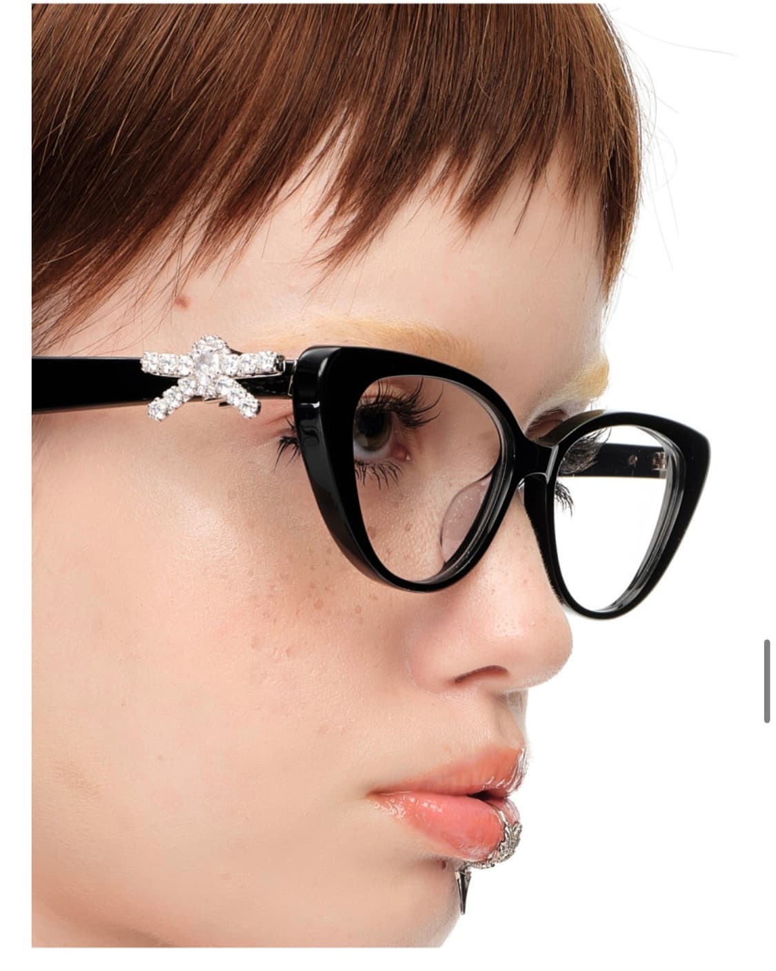 슈슈통x위민 사이드 보우 안경 상품이미지2