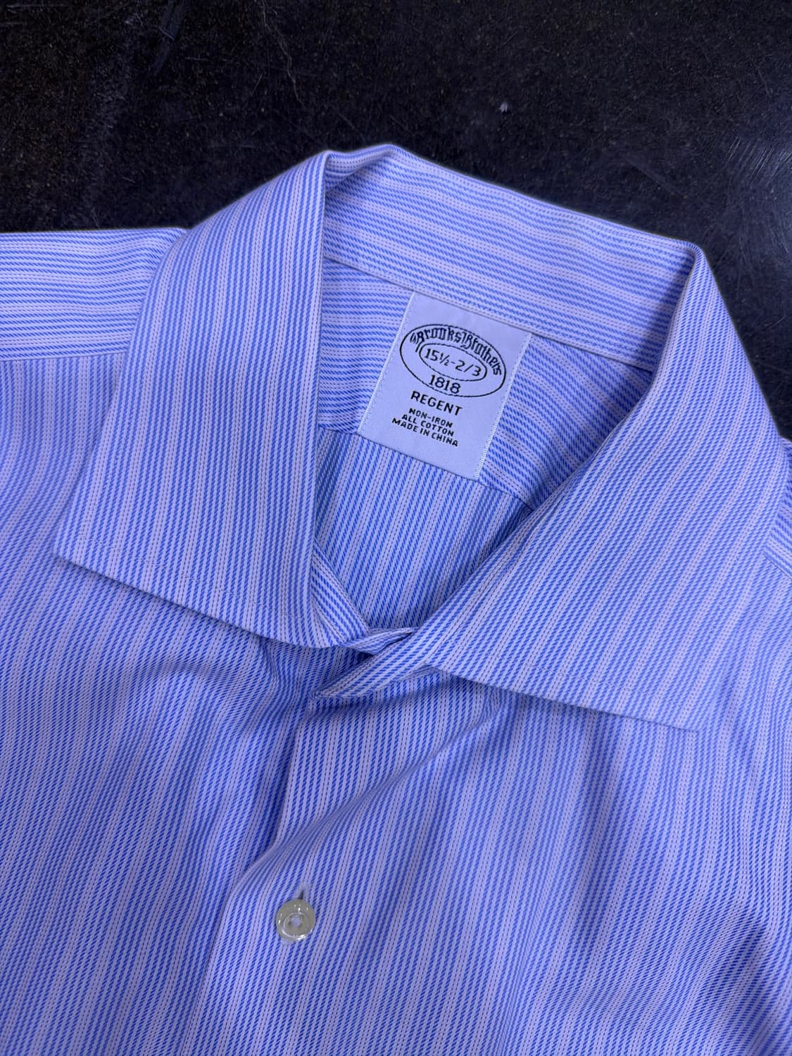 브룩스브라더스 리젠트핏 블루 스트라이프 셔츠 15 1/2 상품이미지4
