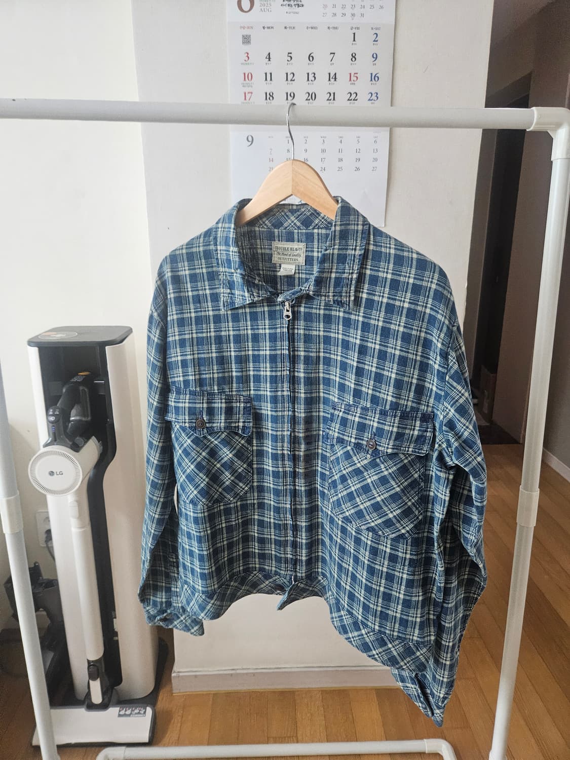 더블알엘 인디고 체크 자켓 xl 상품이미지1