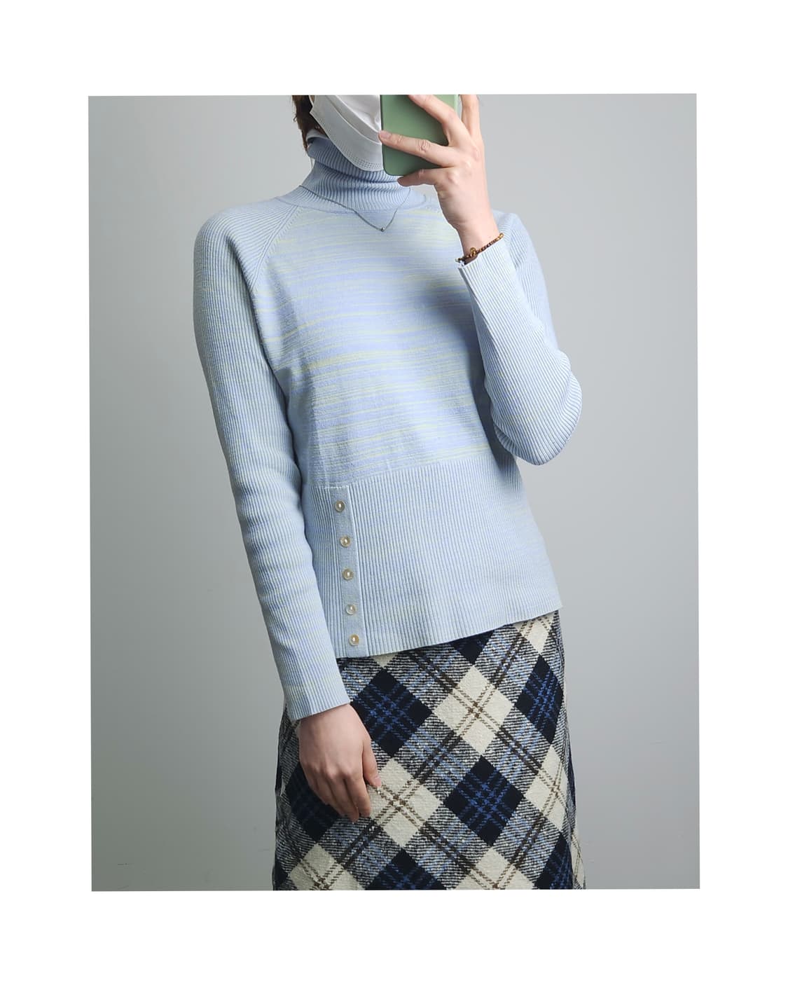 패턴 골지 니트 상품이미지1