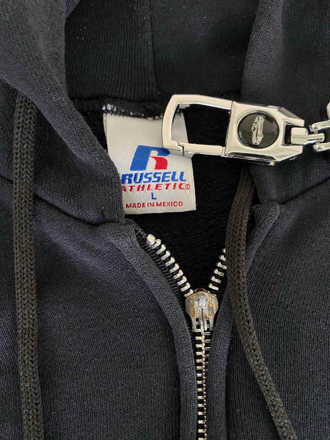 (L) 90s 러셀 후드집업 블랙 상품이미지3