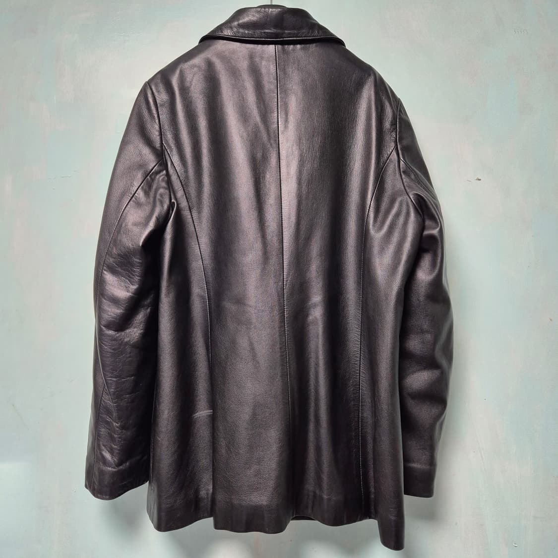 90's 빈티지 양가죽 레더 카코트 상품이미지2