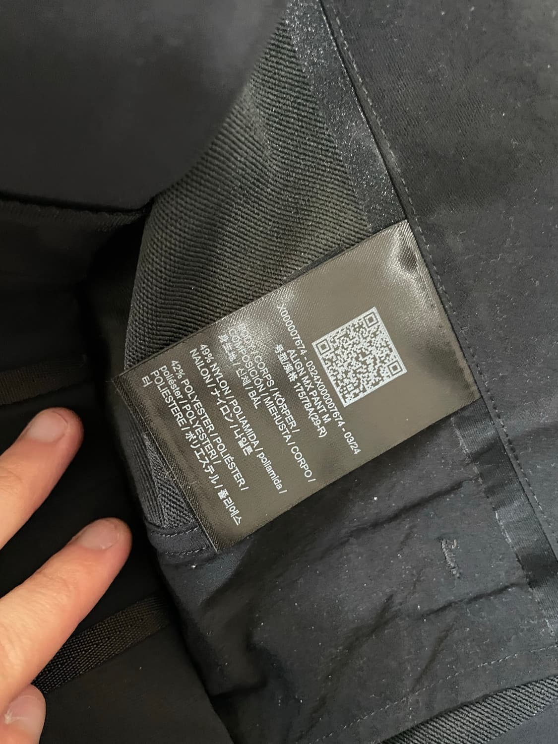 [29R]24fw베일런스 얼라인 MX 팬츠 블랙 상품이미지4