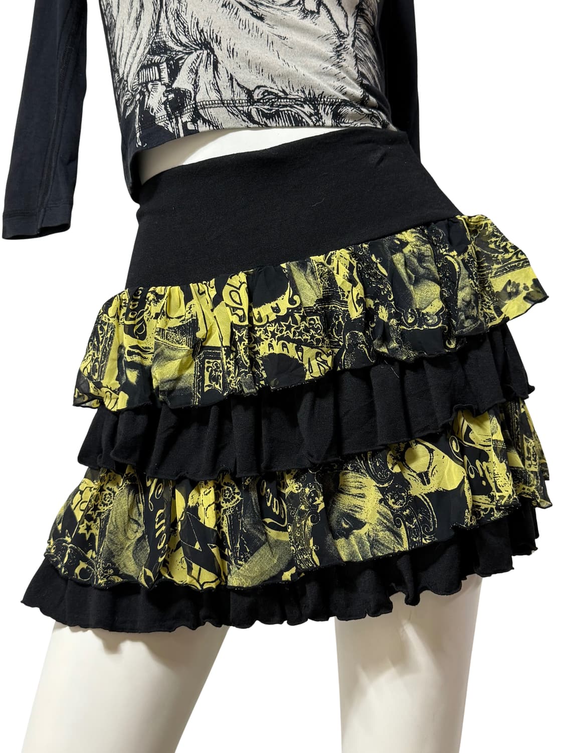 Gladnews 펑크 그래픽 스커트 상품이미지1
