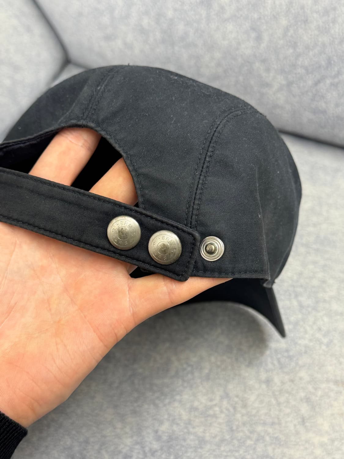 에르메스 코튼 볼캡 모자 블랙 상품이미지3