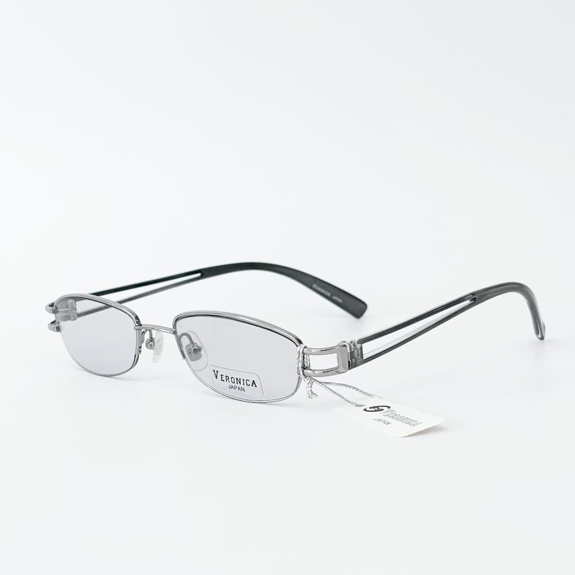 VERONICA 실버 틴트 반무테 메탈 데드스탁 빈티지안경 상품이미지1