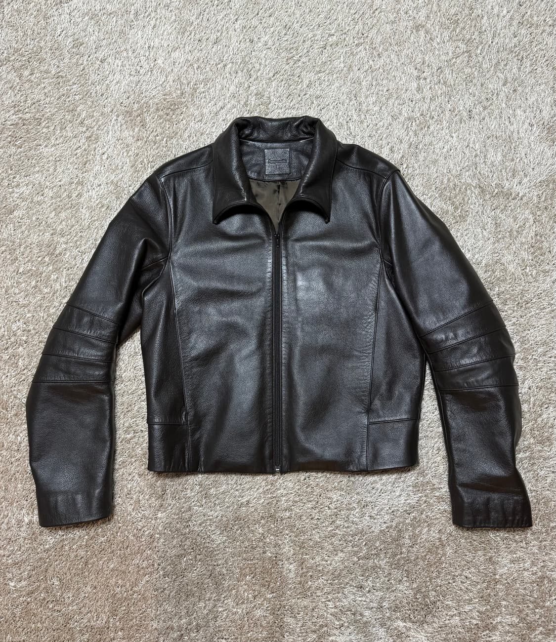 [2] appendix leather jacket brown 상품이미지2