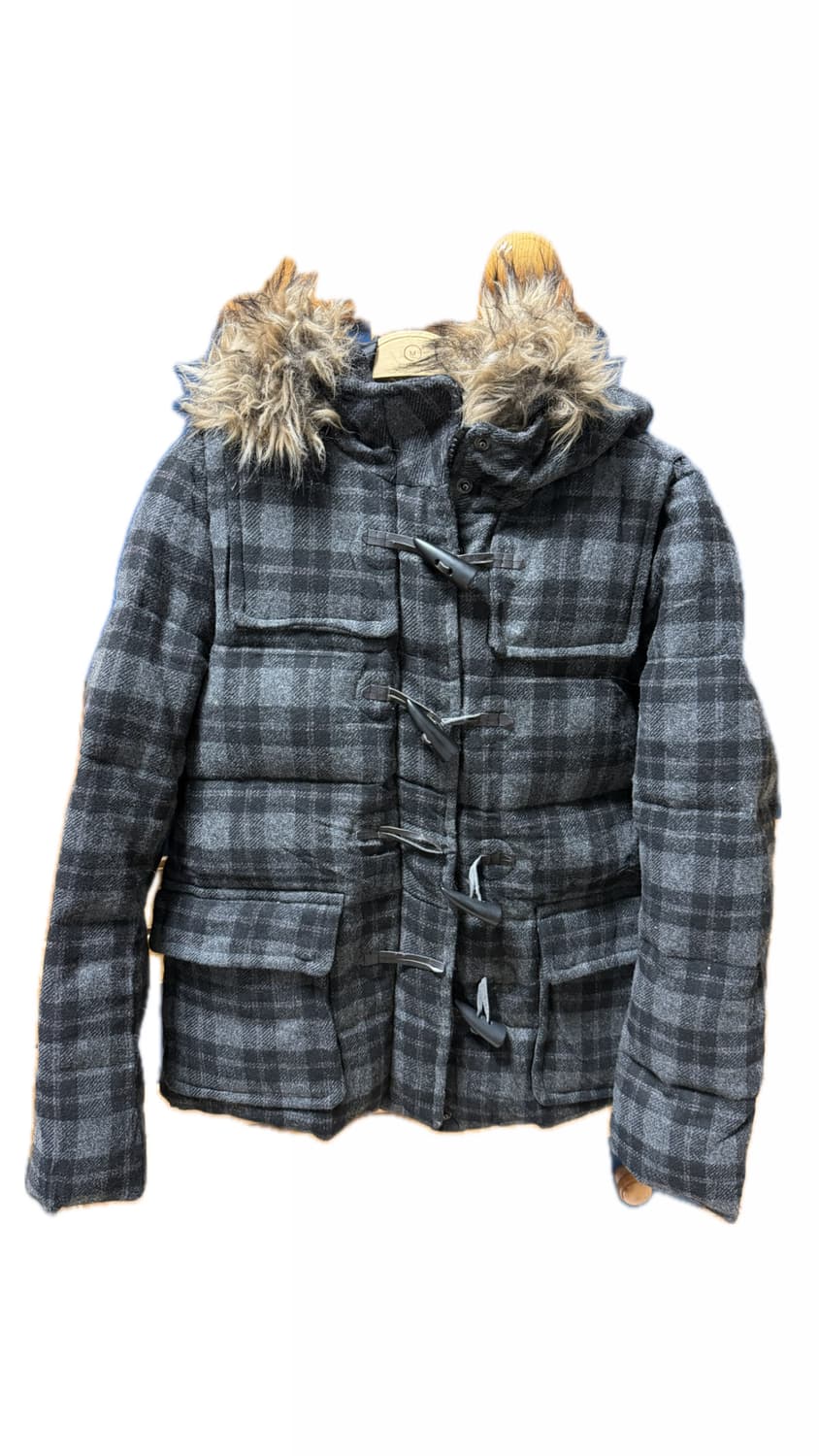 빈티지 체크 떡볶이 코트 상품이미지1