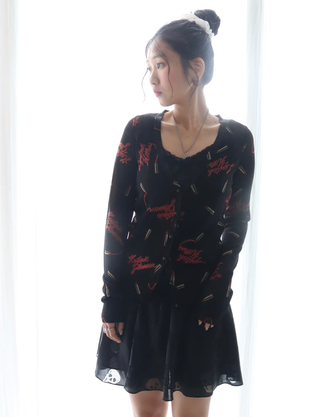 [Hysteric Glamour] Logo Sheer Cardigan 상품이미지5