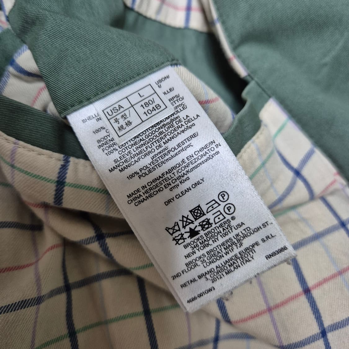 [색감깡패🔥] 브룩스 브라더스 코튼 치노 자켓 상품이미지6