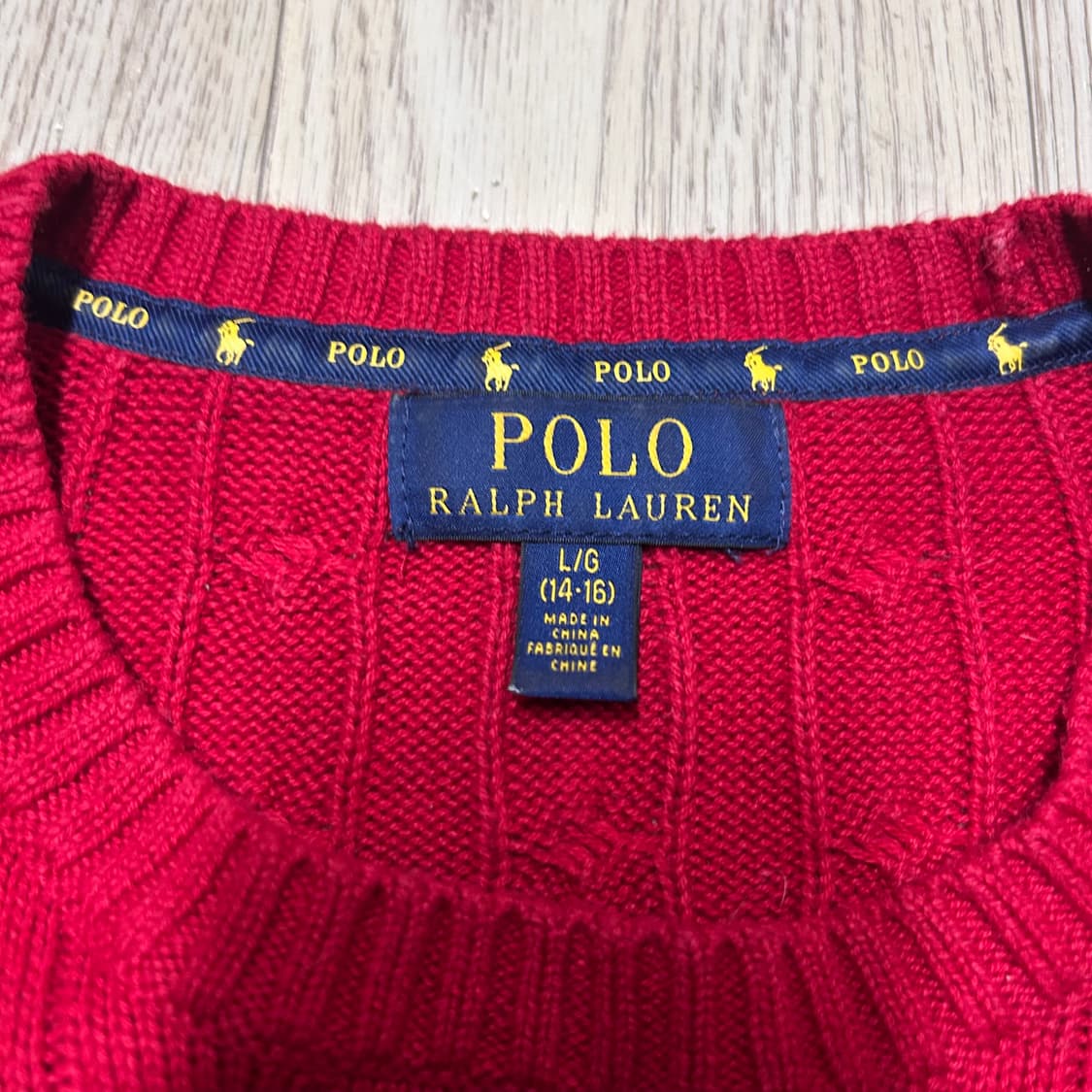 폴로랄프로렌 정품 케이블 니트 여자 M 상품이미지3